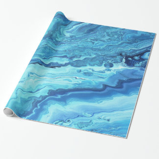 Aquamarines Geode Geschenkpapier