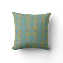 Aquamarines geometrisches Zeilenmuster