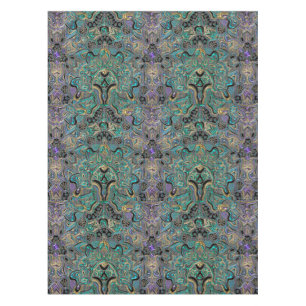 Aquamarines Goldlila schwarzer Mandala Tischdecke