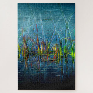 Aquamarines Grass-Puzzle