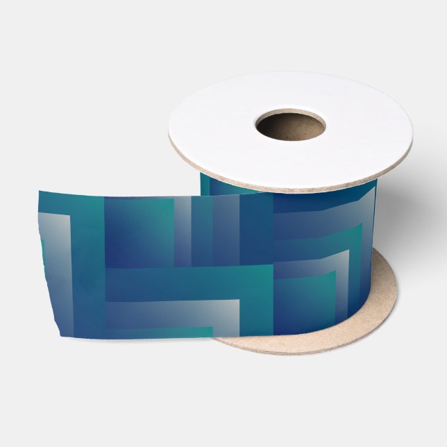 Aquamarines Grau der Marine Satinband (Spule)