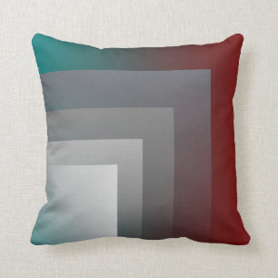 aquamarines graues Kissen