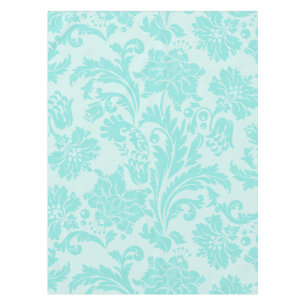 Aquamarines Grün, blaue Vintage Tischdecke