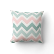 Aquamarines grünes Rosa Zickzack Zigzag-Muster