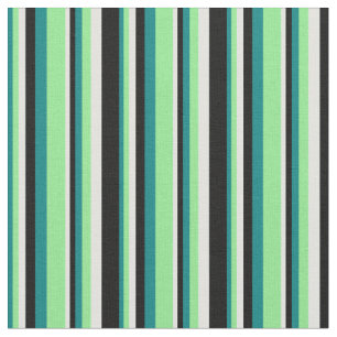 Aquamarines, hellgrünes, hellblaues und schwarzes stoff