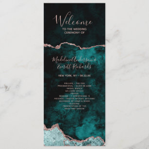 Aquamarines Hochzeitsprogramm "Green Agate Order o Programm