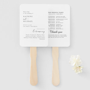 Aquamarines Hochzeitsprogramm Hand Fan Fächer