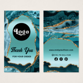 Aquamarines Imitat Folienverpackung