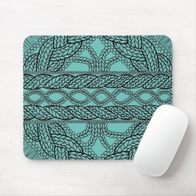 AQUAMARINES KABELSTRICK-Mausrad Mousepad (Mit Mouse)
