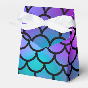 Aquamarines Lila Pink Blue Mermaid Scales Fantasy Geschenkschachtel