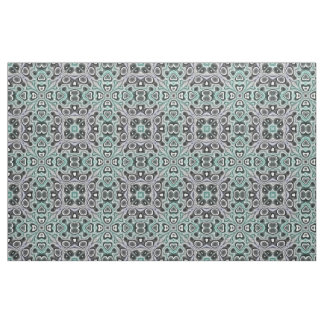Aquamarines, Lila Retro-Chic Mosaikmuster im Jugen Stoff