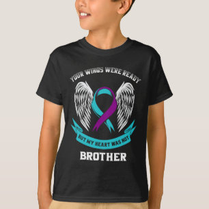 Aquamarines Lila Selbstmordbewusstsein Bruder Ihre T-Shirt