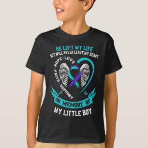 Aquamarines Lila Selbstmordbewusstsein Little Boy T-Shirt