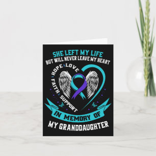 Aquamarines Lila Selbstmordbewusstsein Shirt Großt Karte