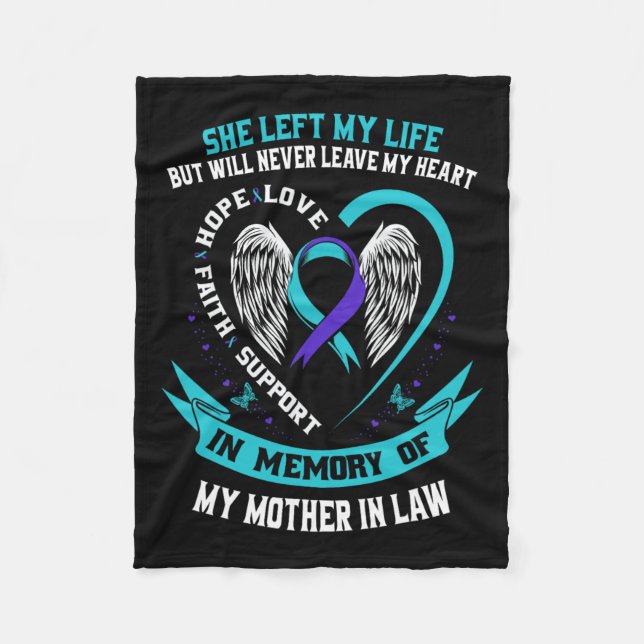 Aquamarines Lila Selbstmordbewusstsein Shirt Mutte Fleecedecke (Vorderseite)
