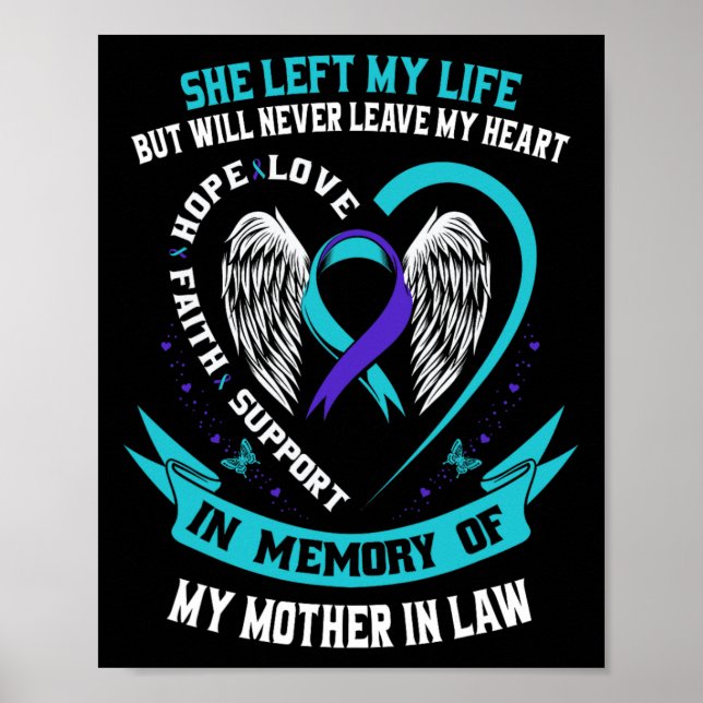 Aquamarines Lila Selbstmordbewusstsein Shirt Mutte Poster (Vorne)