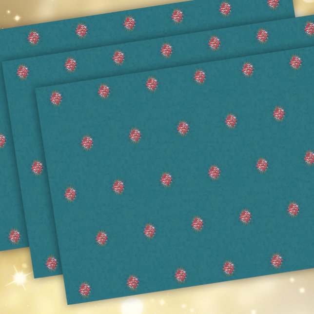 Aquamarines Logo-Muster Seidenpapier (Von Creator hochgeladen)