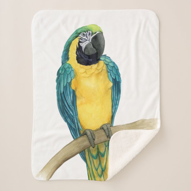 Aquamarines Macaw Sherpadecke (Vorderseite)