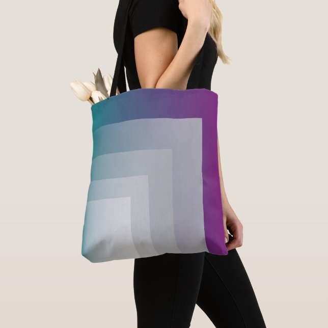 Aquamarines Magenta grau Tasche (Von Nahem)