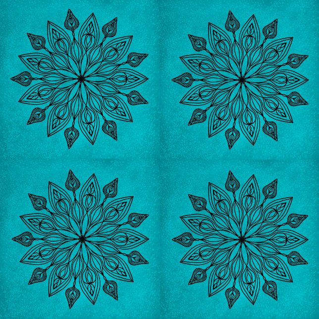 Aquamarines Mandala Tile Naturdesign Fliese (Von Creator hochgeladen)