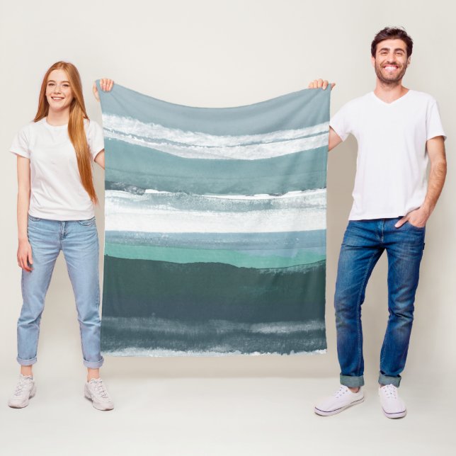 Aquamarines Meer Fleecedecke (Beispiel)
