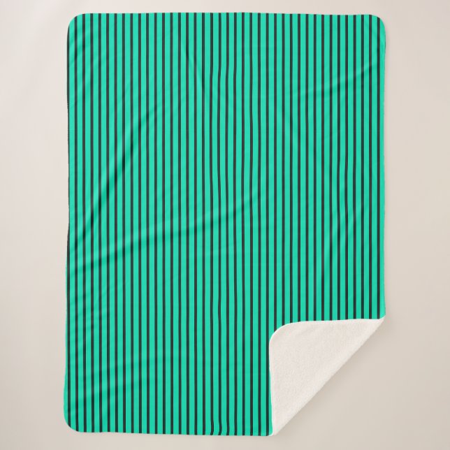 Aquamarines Muster Sherpadecke (Vorderseite)