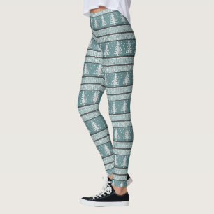 Aquamarines Nordic Ugly Sweater Strick Weihnachtsm Leggings