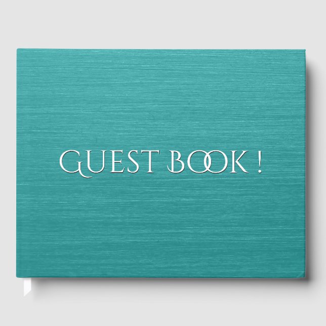 Aquamarines oder Weißbuch Gästebuch (Vorderseite)