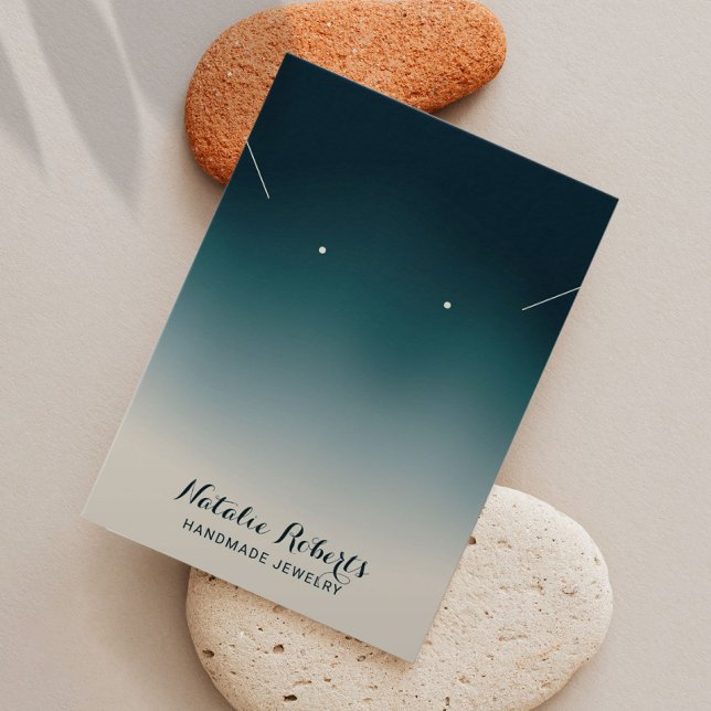 Aquamarines Ombre Handmade Juwelierschild (Von Creator hochgeladen)