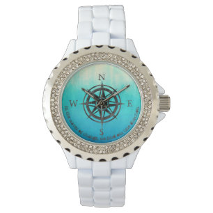 Aquamarines Ombre Meer Armbanduhr