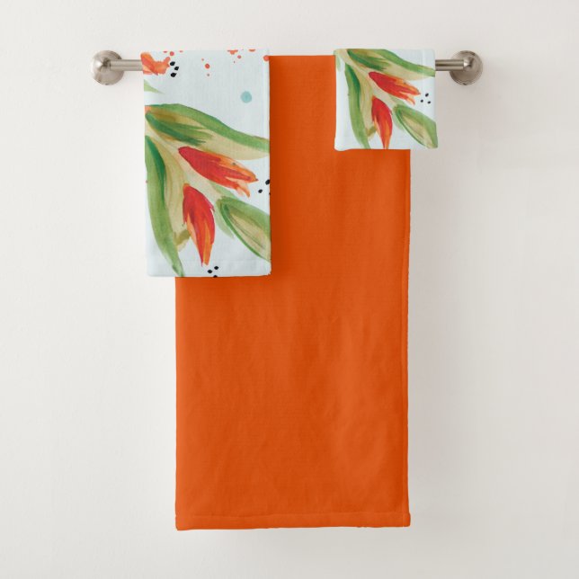 Aquamarines orangefarbenes und  Set (Insitu)