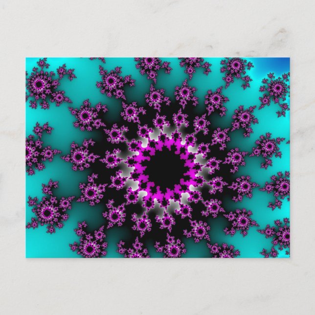 Aquamarines Orientalisches Auge Postkarte (Vorderseite)