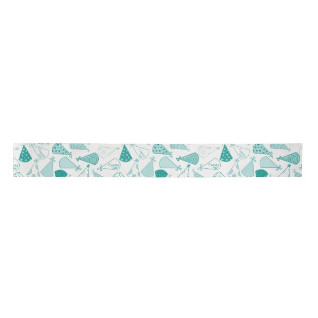 Aquamarines Party Satinband (Vorderseite)
