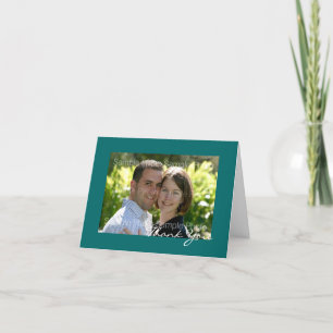 Aquamarines Personalisiertes Foto Hochzeit Danke K