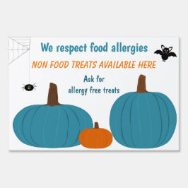 Aquamarines Pumpkin Allergisches Halloween Gartenschild