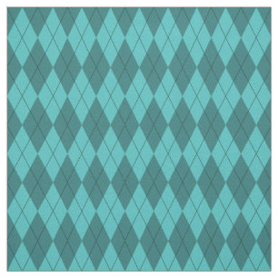 Aquamarines Rauten-Muster-Gewebe Stoff
