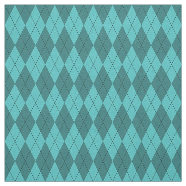 Aquamarines Rauten-Muster-Gewebe Stoff (Muster)