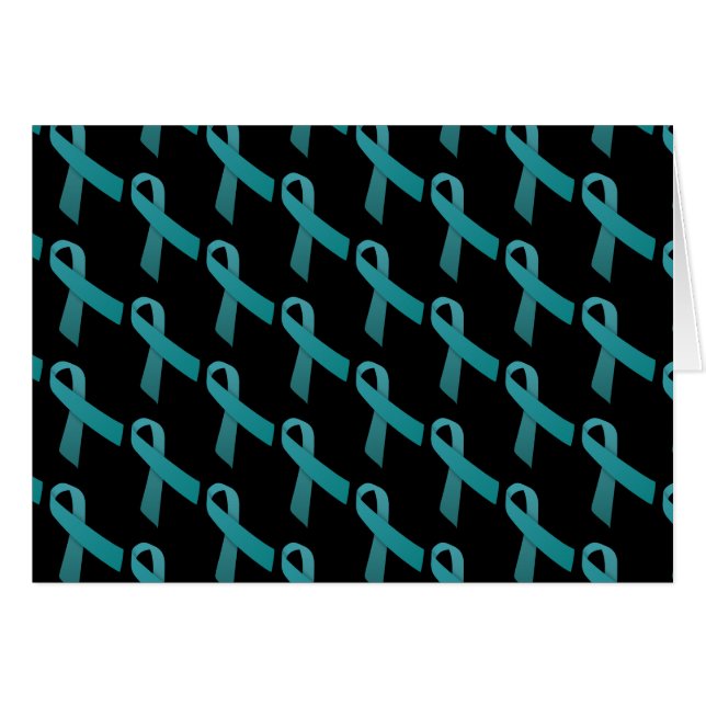 Aquamarines Ribbbons gepolstertes Muster (Vorderseite (Horizontal))