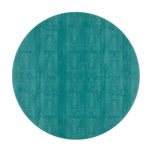 Aquamarines Rundglas Schneidebrett (Vorderseite)