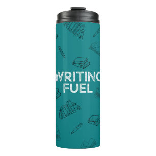 Aquamarines Schreiben von Fuel Travel Mug Thermosbecher