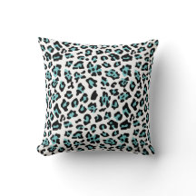 Aquamarines Schwarz-Leopard-Muster
