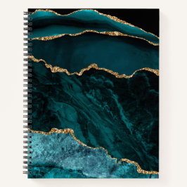 AQUAMARINES SCHWARZGOLD AGATE SIEHT AUS NOTIZBUCH