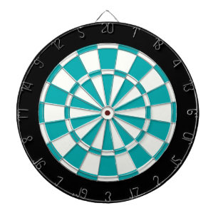 Aquamarines Schwarzweiss Dartscheibe