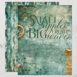 Aquamarines Scrapbook Paper zum Nautischen Ozean