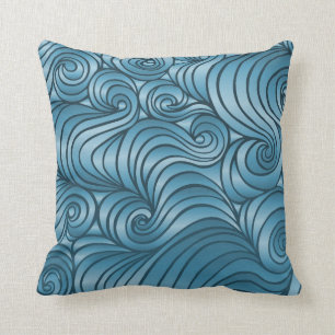 Aquamarines Strudel-Kissen Kissen