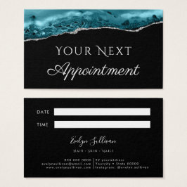 Aquamarines Ticket auf der Black Appointing Card