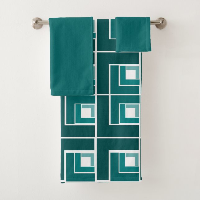 Aquamarines Topsy Turvy Badetuch Set (Insitu)