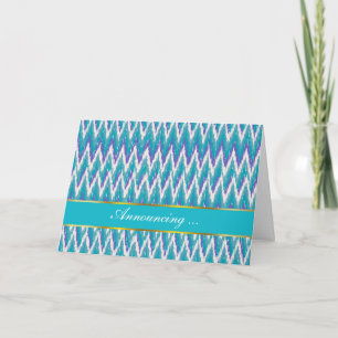 Aquamarines und Amethyst iKat ZigZag-Muster Ankündigung