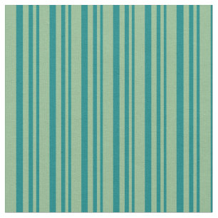 Aquamarines und dunkelmeergrünes, farbiges Linienm Stoff
