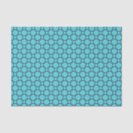 Aquamarines und marokkanisches Muster Seidenpapier